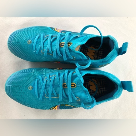 Nike Mercurial Like New Air Zoom Vapor 14 Pro TF 'Chlorine Blue Laser Orange'. - Picture 5 of 6